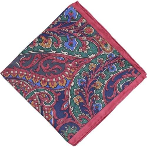 Men Business Suits Hankies 100% Silk Pocket Scarf Fashion Prints