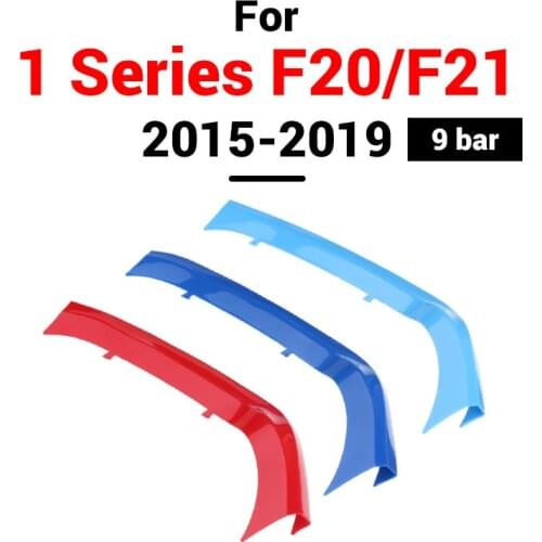 3Pcs Car Front Grill Sticker Cover Trim Strips For BMW 1 2 5 7 Series F20 F21 G30 G11 G12 F01 F30 F31 F22 F23