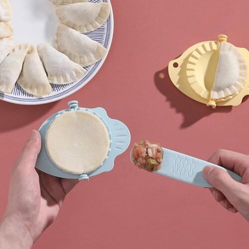 2021 New DIY Dumplings Maker Tool Wheat Straw Jiaozi Pierogi Mold Dumpling Mold Clips Baking Molds Pastry Kitchen Accessories
