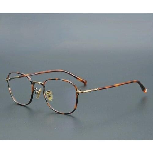 Japanese minority circle handmade thick frame small face mens womens personalized eyeglass frame customized myopia