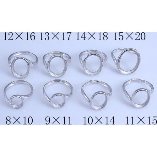 925 STERLING SILVER women girl Semi Mount Bases Blanks base blank Pad ring Setting Findings for Jewelry Making gift diy A2589