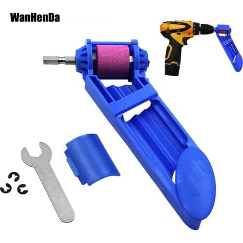 Portable Drill Bit Sharpener Wear Resisting Corundum Grinding Wheel Electric Drill Auxiliary Tool for Drill Polishing Wheel Dril