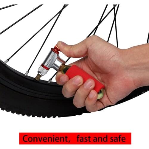 Portable Mini Bicycle Pump Durable Aluminum MTB CO2 Inflator for Basketball Football Cycling Equipment Accessories