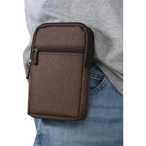 BISI GORO on the belt coin phone case waist bag Multi-function minimalist outdoor sports casual unisex Travel Pouch Waist