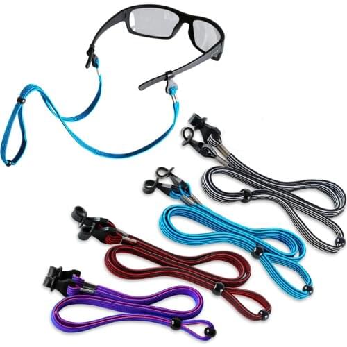 Adjustable Glasses Retainer Cord Chains Lanyards Glasses Anti Slip Strap Stretchy Neck Cord Sports Sunglasses Retainer for Aldul