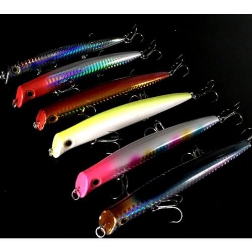Fishing Lure 120mm 17g Trolling Sinking Depth 0.2-0.5m Long Casting Fishing Gear Bionic Bait Seawater Swimbaits For Seabass