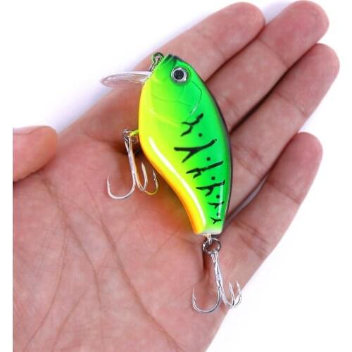 HENGJIA 1 PCS 6cm 17g Diving Crankbait Fishing Lures Baits Lifelike Bass wobbler Tackle For perch striped Catfish Hard bait