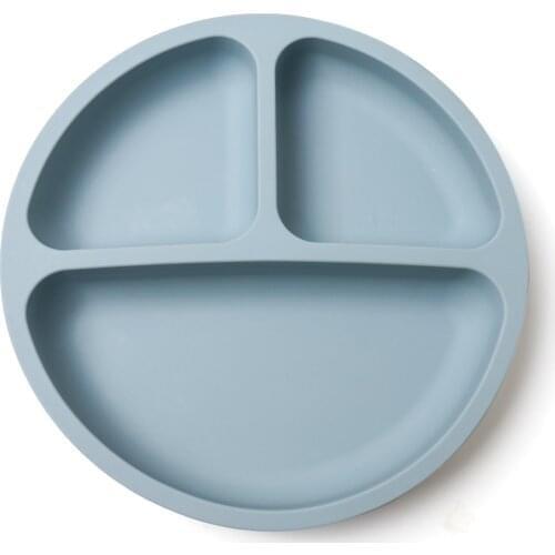 Baby Silicone Suction Plate For Baby Divided Kids Food Plate Set