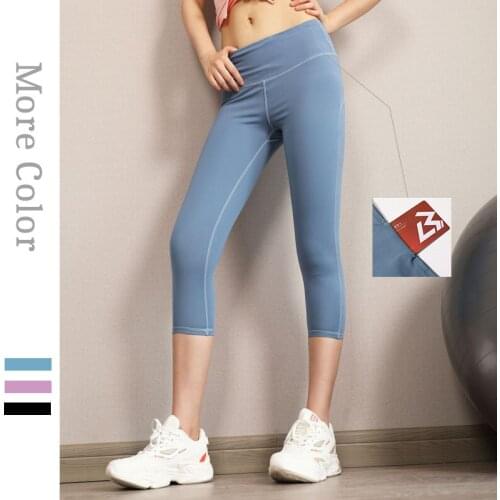 Sport Women Fitness Running Yoga Pants Womens Plus Size High Waist Cropped Push UpRaise High Elastic Sports Tights Leggings