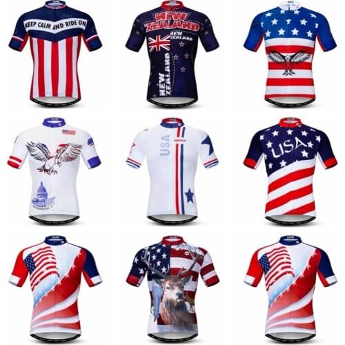 USA 2019 cycling jersey Men Mountain Bike jersey Pro MTB Bicycle Shirts Road Tops Ropa Ciclismo racing clothes Uk new Zealand