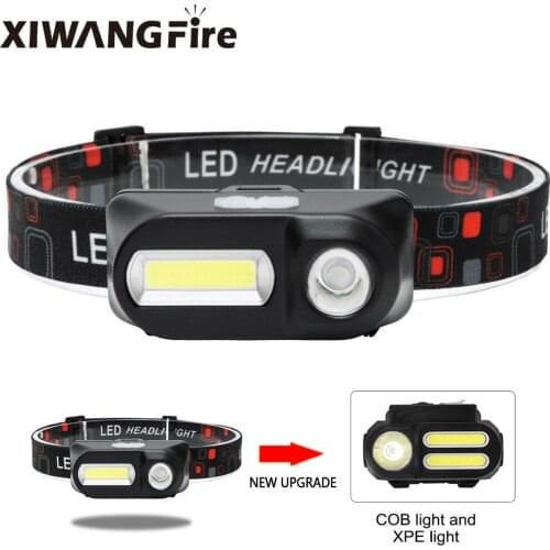 LED Headlamp Work Light Headlight Portable Work Headlights XPE+2* COB Head Light USB Rechargeable Head Lamp Best for Camping