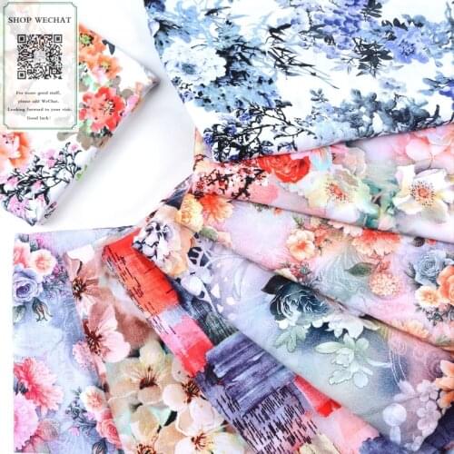100CM * 140CM/Piece,Digital Calico Artificial Cotton Fabric, Summer Dress Clothing mian chou Cloth DIY Materials
