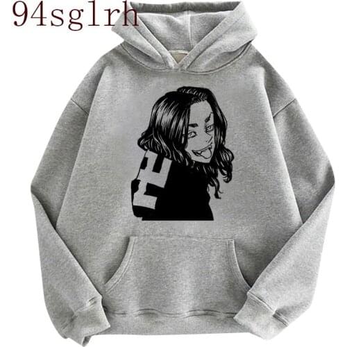 Japanese Anime Tokyo Revengers Hoodies Men Kawaii Harajuku Cartoon Tokyo Revengers Graphic Sweatshirt Unisex Streetwear Male