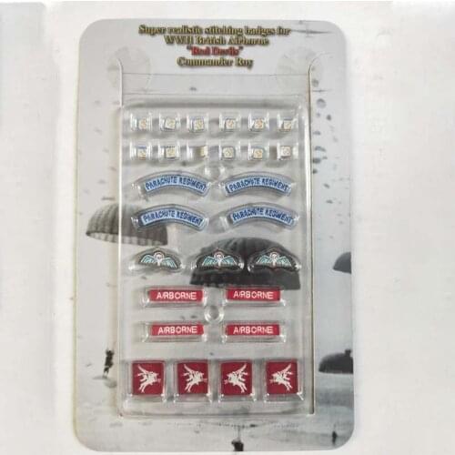 1/6 Scale DID K80135 "Red Devils" Embroidered Morale Seal of the First Airborne Division of the British Army Model For Action