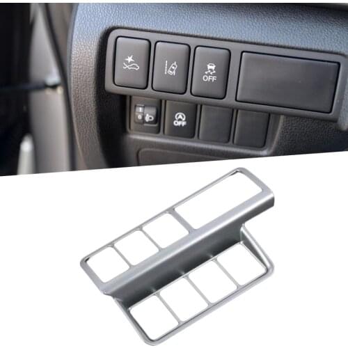 Interior Head Light Lamp Adjusting Button Cover Trim ABS Matte 1pcs For Mitsubishi Eclipse Cross 2018 (Only For Left Hand Drive)
