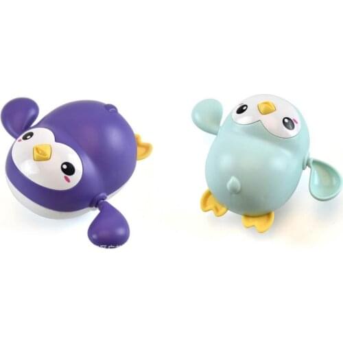 Beach Water Toy Little Penguin Children Bathing Clockwork Toy Infant Bath Water Playing Toys Bathroom Beach Bathtub Toy For Kids