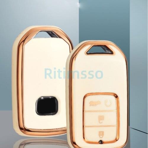 High quality Full Cover Soft TPU Car Key protect Case Shell For Honda 2016 2017 CRV Pilot Accord Civic Fit Freed Car Accessorise