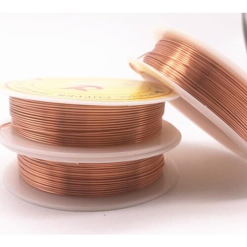 Copper Wire Headdress Clasp Material Winding Jewelry Copper Wire Jewelry Making Supplies 0.25/0.3/0.4/0.5/0.6/0.7/0.8/1mm