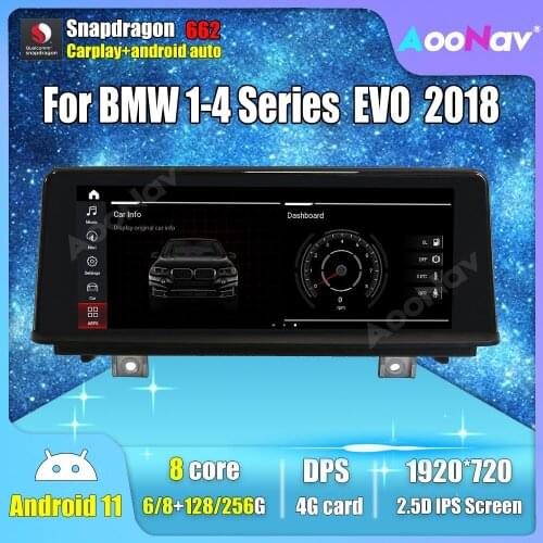 2 din Android 11.0 GPS Navigation Audio For BMW 1 2 3 4 Series EVO 2018 Car Radio Recorder Stereo Head Unit