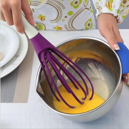 2-in-1 PP Plastic Manual Egg Beaters Hand Egg Mixer Cooking Foamer Wisk Cook Folding Cream Blender Kitchen Gadgets