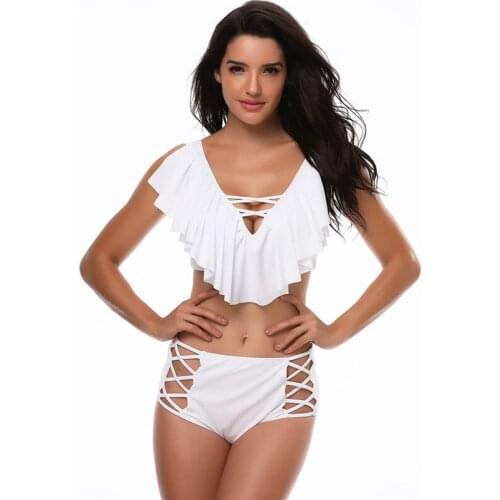 2018 high waist sexy high quality bikini swimsuit female size swimwear swimsuit female swimsuit size L wear to 5XL clothes