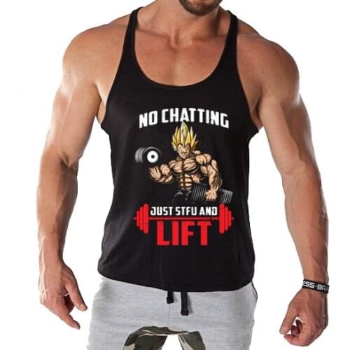 2021 Brand Men Bodybuilding Tank Tops LIFT Print sleeveless Men Gyms Fitness vest Undershirt Men fashion o neck tank top