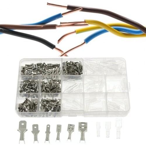 315Pcs Insulated Male Female Wire Connector 2.8/4.8/6.3mm Electrical Wire Crimp Terminals Spade Connectors Assorted Kit