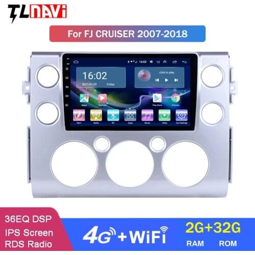4G LTE 2G RAM Android 10 Car Head Unit Radio Audio GPS Multimedia Player For 1Toyota FJ CRUISER 2007 2008 2009 2010 2011-2018
