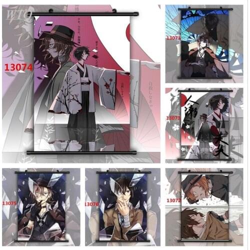 Bungou Stray Dogs Nakahara Chuuya Dazai Osamu Anime Posters Canvas Painting Wall Decor Poster Wall Art Picture Decor Home Decor