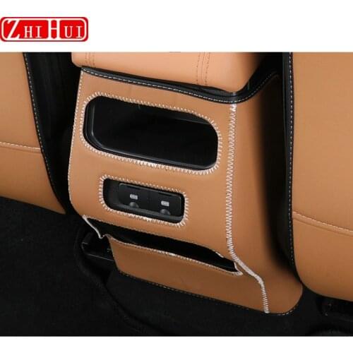 Car Leather Anti Kick Mat Pad Car Anti-kick Protector Mats Seat Back Protector For GWM Haval Hover Jolion 2021 Accessories