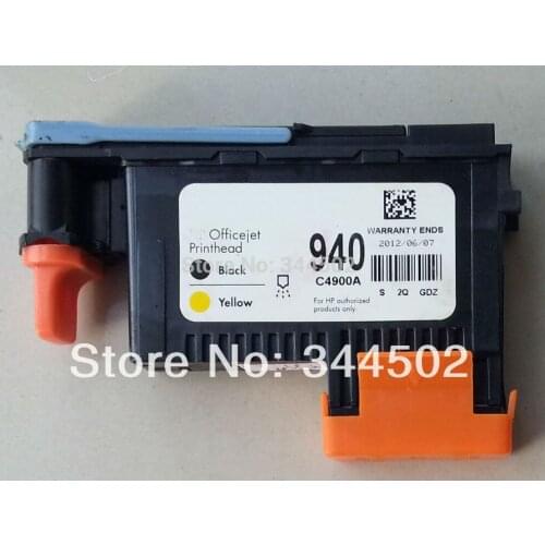Used 940 BLACK / YELLOW PRINTHEAD C4900A for H P OfficeJet Pro 8500 8000 printer printer parts