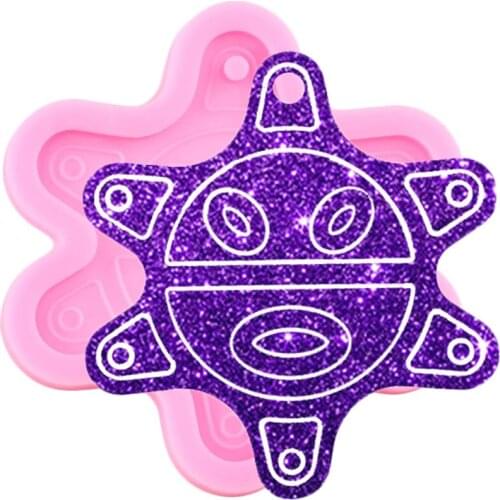 Shiny Glossy Tortoise Keychain Silicone Mold Pendant Polymer Clay Mould DIY Handmade Jewelry Moulds