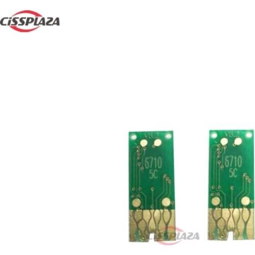 CISSPLAZA 2pcs T6710 Waste Tank Chip for WorkForce Pro WF-5190/5690/4630/4640/5110/5620/M5194/M5694/R4640/R5190/R5690 printer