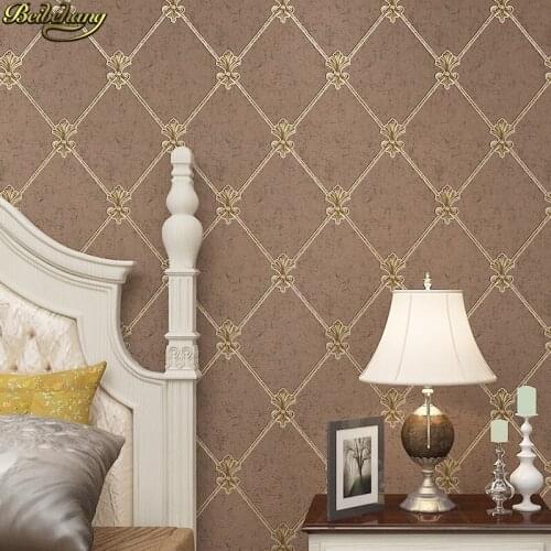 Beibehang European luxury network grid wallpapers for living room TV background wall papers home decor wallpaper for walls 3 d