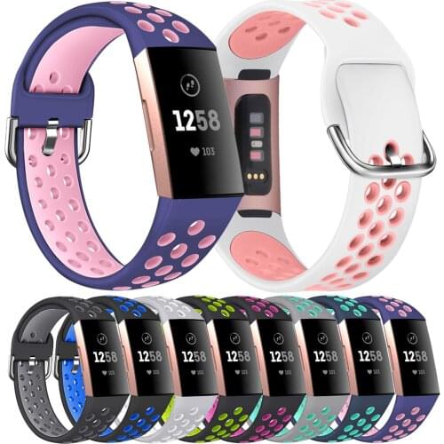 Premium Soft Silicone Straps For Fitbit Charge 3 4 Wristband Sports Bracelet Band Correa For Fitbit Charge 4 3 3 SE Watch