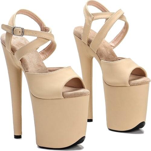 Leecabe 8Inch/20cm Womens Platform party High Heels Shoes Pole Dance Shoes