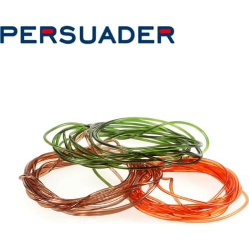 Persuader 2bags fly tying round glass rib total 6meters glassy body wrap stretchy lace glassy segmented body fly tying materials