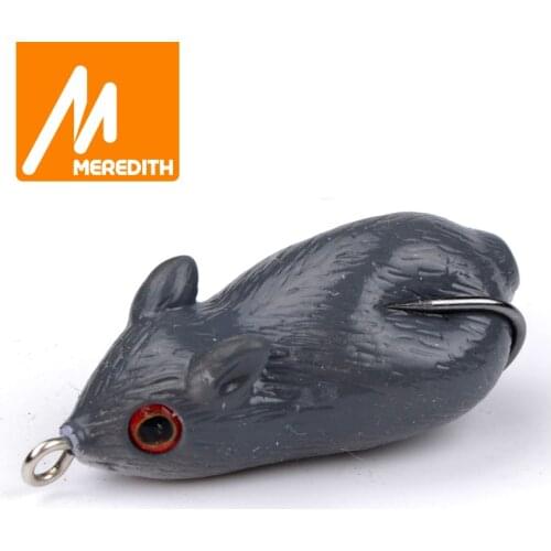 MEREDITH 8.2g 4.5cm Fishing Frog Mouse Lures Soft Baits For Snakehead Bass Lures Frog Fishing Floating Topwater