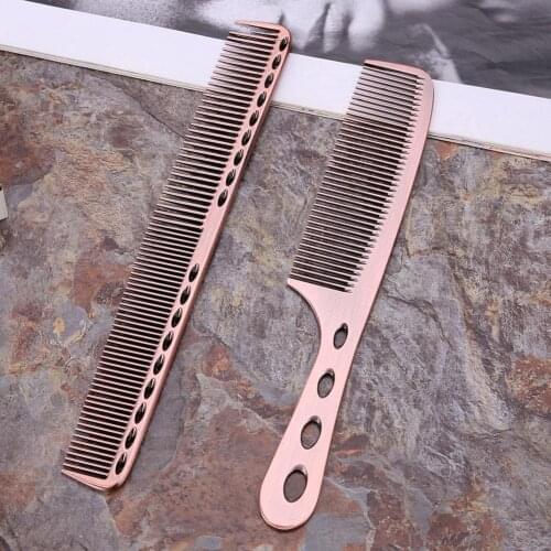 Metal Steel Hair Comb Pro Salon Hairdresser Hair Cutting Combs Brush Hair Care Styling Brush Barber Combs Tools Salon Accessory