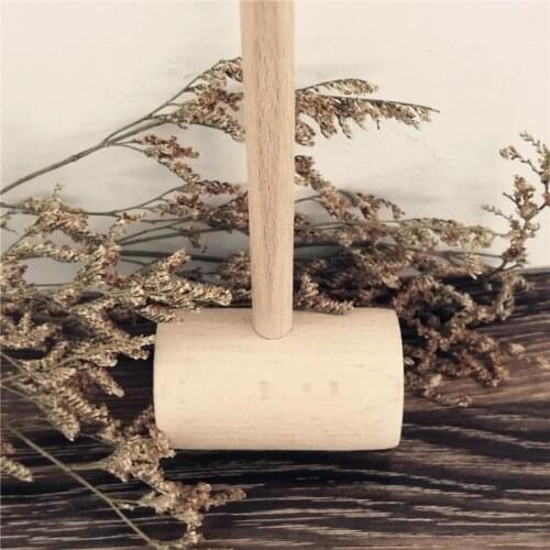 Hammers, Hard Wooden Mallets Lobster Hammer for Shellfish Seafood, 7.68 x 2.36 x 1.38inch (Natural Wood Color)