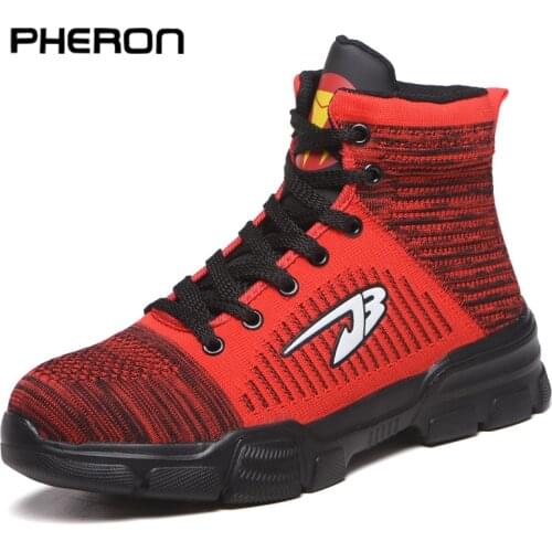 Winter New Mens Anti Smashing Cotton Steel Toe Work Shoes High Top Boots With Fur Men Puncture Proof Safety Shoes