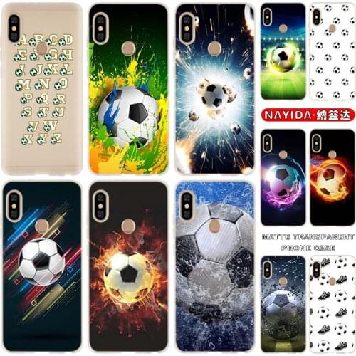 Soft Silicone Case For Xiaomi Redmi Note 10 9 8 7 Pro Max 10s 9s 8t 4G 5G Cover Football Soccer Ball on water Fundas