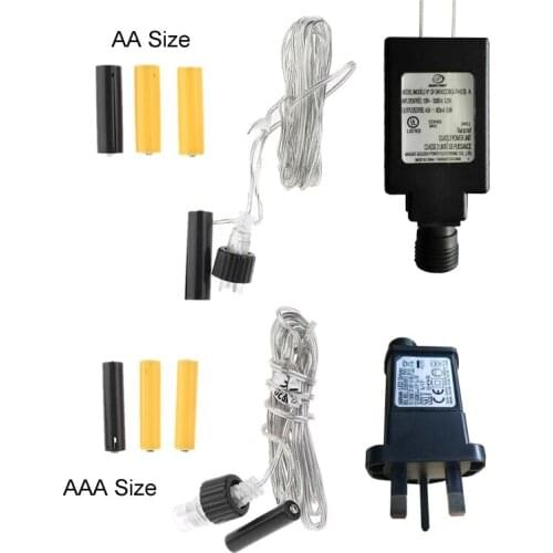 US UK Plug AA AAA Battery Eliminator Replace 2x 3x AA AAA Battery Power Supply Adapter for Radio LED Light Electric Toy