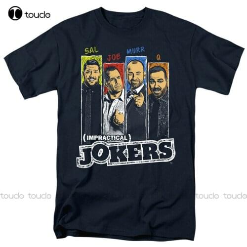 New Impractical Jokers - Slides - Adult T-Shirt Cotton Tee Shirt S-5Xl
