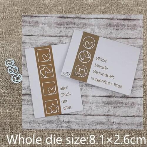 New Design Craft Metal stencil mold Cutting Dies 3pcs circle ornament scrapbook die cuts Album Paper Card Craft Embossing