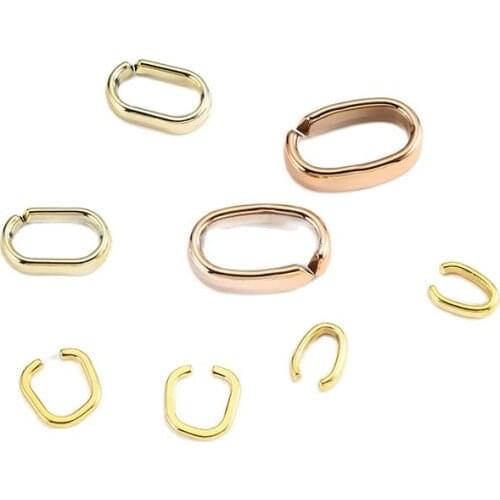 10pcs Acrylic Alloy Oval Clasps Hooks Connectors for DIY Handmade Earrings Making Accessories Women Fashion Jewelry Findings
