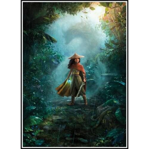 Raya and The Last Dragon poster wall decorations living room room decoration accessories wall stickers