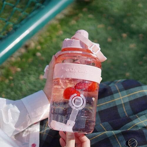 1L 2L 3L Sport Plastic Water Drinking Bottle for Water Space Bottles 1000ml BPA Free Sport Drinking Water Bottle with Straw