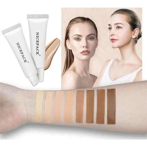 Long Lasting Matte Liquid Waterproof Concealer Moisturizing Foundation Cream water-locked ingredients, herbs