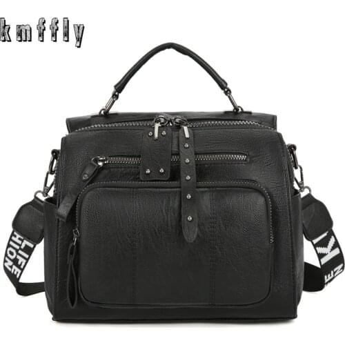 Simple Multifunctional Bag Ladies Retro Bag Luxury Brand Designer Bag Girl Small Travel Backpack Student Sac Girl Casual Handbag